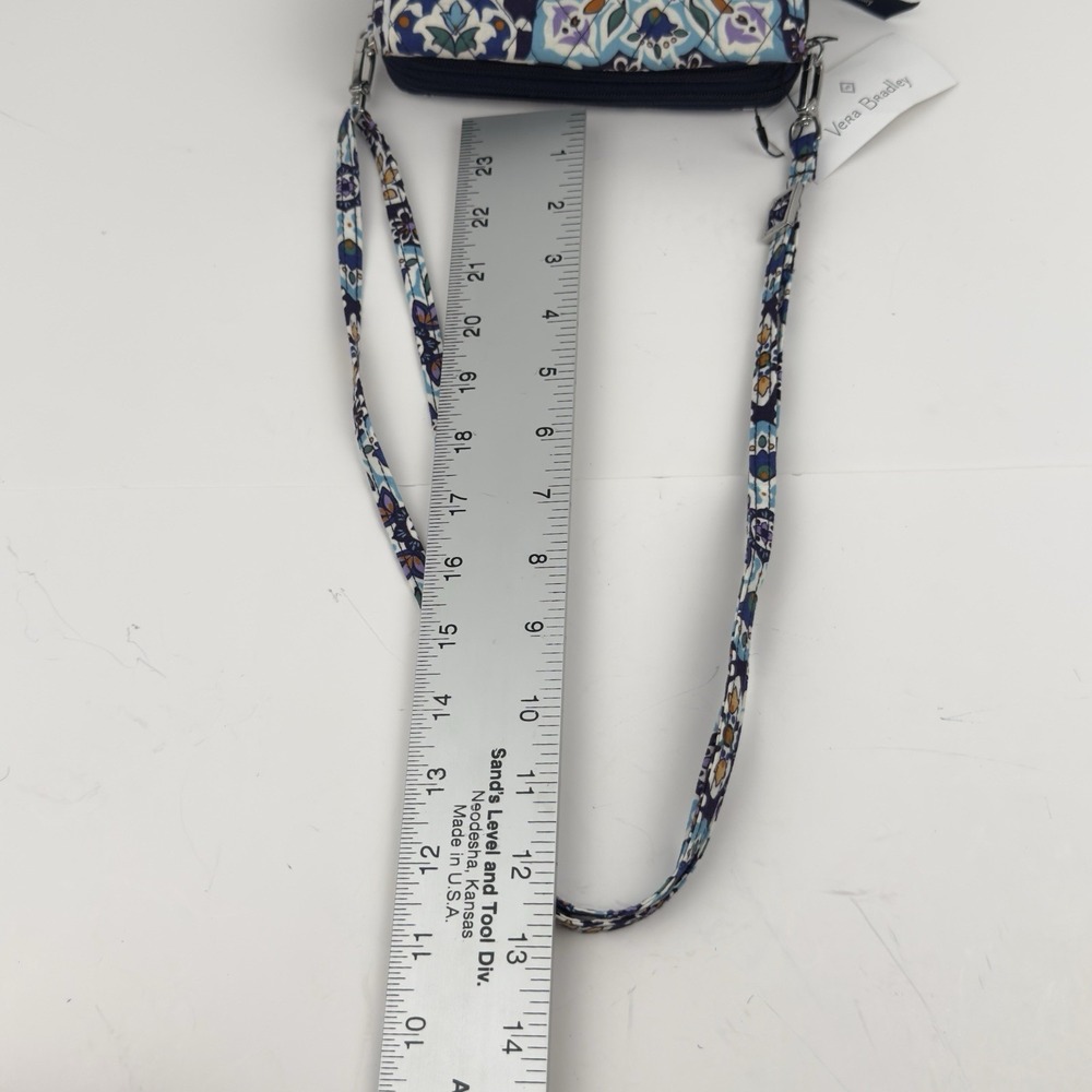 Vera Bradley RFID 3-in-1 Crossbody Wristlet Wallet Lisbon Medallion Cool NWT - Picture 15 of 16